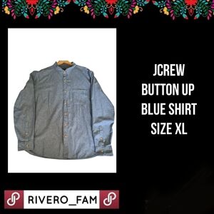 JCREW | BUTTON UP BLUE SHIRT | SIZE XL